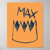 Max & Crown Sketch Poster (Voorkant)