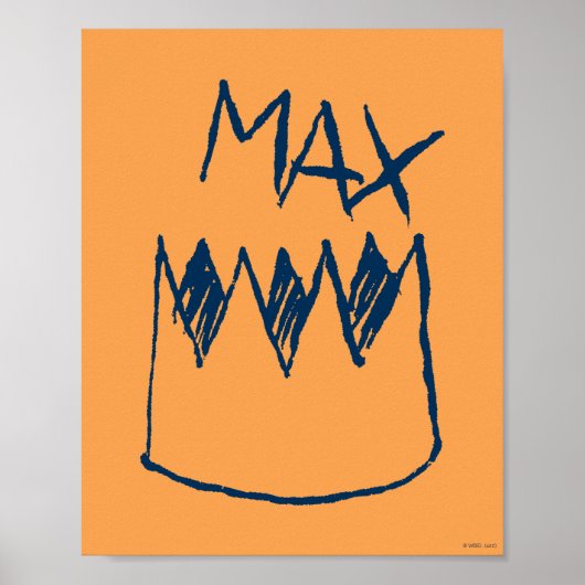 Max & Crown Sketch Poster (Voorkant)