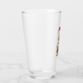 Max de hond met kerstmuts glas (Rechts)