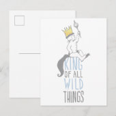 Max | De koning van alle wilde dingen - blauw Briefkaart (Voorkant / Achterkant)