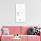 Max | De koning van alle wilde dingen - blauw Canvas Afdruk (Insitu (Woonkamer))