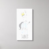 Max | De koning van alle wilde dingen - blauw Canvas Afdruk (Voorkant)