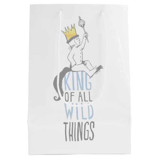 Max | De koning van alle wilde dingen - blauw Medium Cadeauzakje (Achterkant)