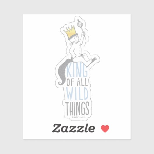 Max | De koning van alle wilde dingen - blauw Sticker (Vel)