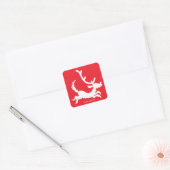 Max de Rendier Silhouet Vierkante Sticker (Envelop)