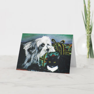 Max en Boston Feestdagen Kaart