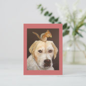 Max en Chipmunk briefkaart (Staand voorkant)