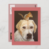 Max en Chipmunk briefkaart (Voorkant / Achterkant)