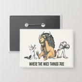 Max en de wilde dingen spelen button (Voorkant / Achterkant)