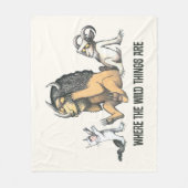 Max en de wilde dingen spelen fleece deken (Voorkant)