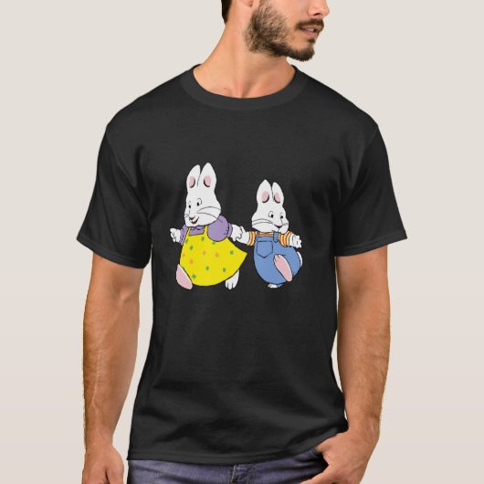 Max en verjaardagsdecoraties Ruby Bunny T-shirt (Voorkant)