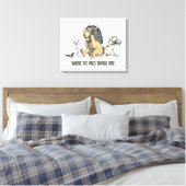 Max en Wilde Dingen spelen Canvas Afdruk (Insitu (Slaapkamer))