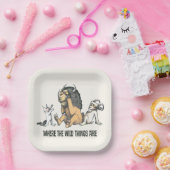 Max en Wilde Dingen spelen Papieren Bordje (Feest)