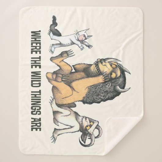 Max en Wilde Dingen spelen Sherpa Deken (Voorkant)