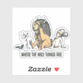 Max en Wilde Dingen spelen Sticker (Vel)