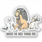 Max en Wilde Dingen spelen Sticker (Voorkant)