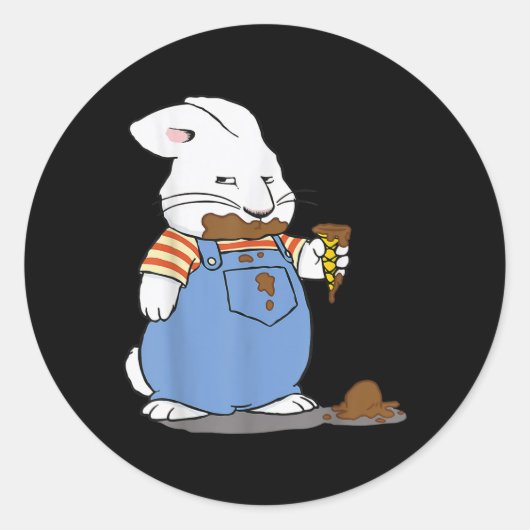 Max gesmolten ijs Verjaardag Decoraties Ruby Ronde Sticker (Voorkant)