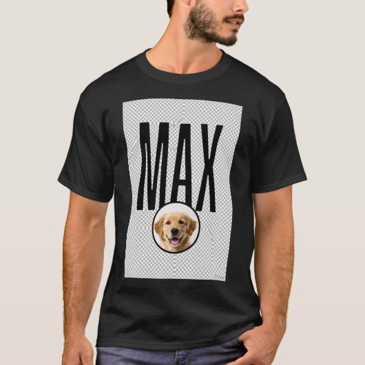 MAX - Gouden Retriever Hond Foto T-shirt (Voorkant)