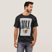 MAX - Gouden Retriever Hond Foto T-shirt (Voorkant volledig)
