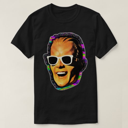 MAX HEADROOM 80s Cult TV Show T-shirt (Design voorkant)