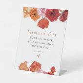 MAX Helder Bloem Prosecco Mimosa Bar Reclamebord Met Voetstuk (Voorkant)