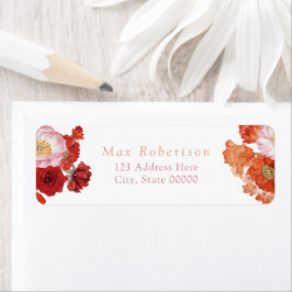 MAX Helder Bloemenkroon & Prosecco Bruiloftsfeest Etiket
