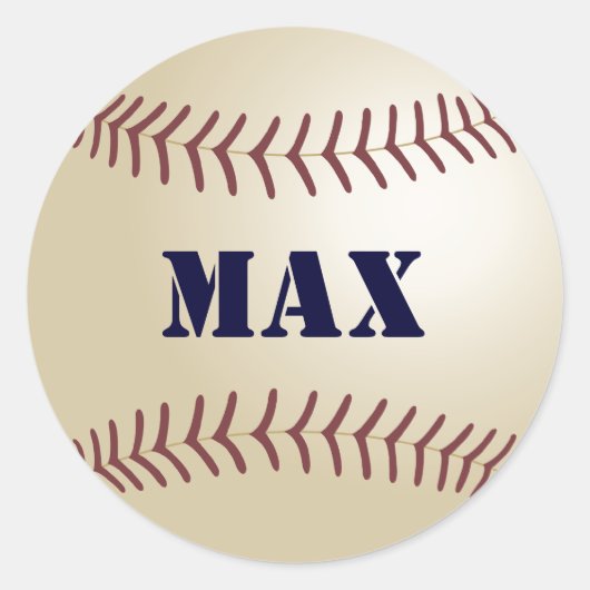Max honkbal Sticker / zegel (Voorkant)
