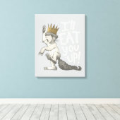 Max | Ik eet je op! Canvas Afdruk (Insitu (Houten vloer))