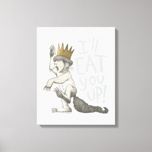 Max | Ik eet je op! Canvas Afdruk (Voorkant)