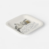 Max | Ik eet je wel op! Papieren Bordje (Gebogen)