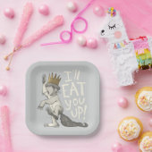 Max | Ik eet je wel op! Papieren Bordje (Feest)