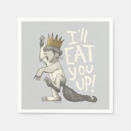 Max | Ik eet je wel op! Servet (Voorkant)