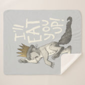 Max | Ik eet je wel op! Sherpa Deken (Voorkant (horizontaal))