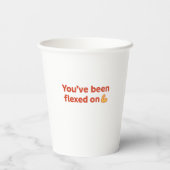 Max Inspanning. Zero Progress – Bullio’s Gym-serie Papieren Bekers (Achterkant)