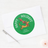 Max Kerstmis Poinsettia | Christmas Gift Label (Envelop)