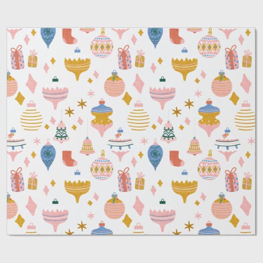 Max Kerstmis wit Cadeaupapier (Vlak)