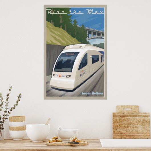  Max Lichte Rail Travel Poster (Keuken)