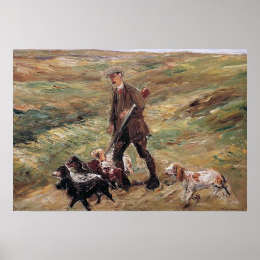Max Liebermann Hunter in de Dunes Poster (Voorkant)