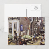 Max Liebermann- Joodse wijk in Amsterdam Briefkaart (Voorkant / Achterkant)