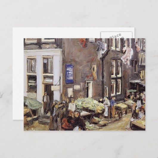 Max Liebermann- Joodse wijk in Amsterdam Briefkaart (Voorkant / Achterkant)