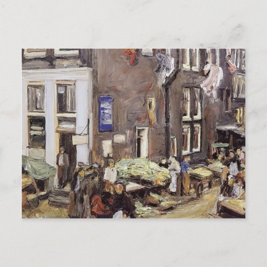 Max Liebermann- Joodse wijk in Amsterdam Briefkaart (Voorkant)