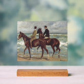 Max Liebermann: Twee ruiters op het strand Kunst Acryl Bord (Neutraal)