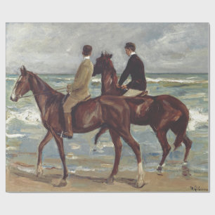 Max Liebermann: Twee ruiters op het strand Kunst Cadeaupapier