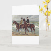 Max Liebermann: Twee ruiters op het strand Kunst Kaart (Gele Bloem)