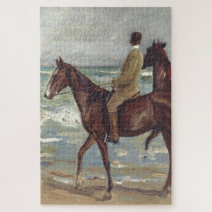 Max Liebermann: Twee ruiters op het strand Kunst Legpuzzel