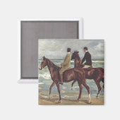 Max Liebermann: Twee ruiters op het strand Kunst Magneet (Voorkant / Achterkant)