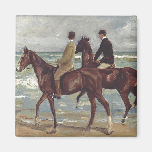 Max Liebermann: Twee ruiters op het strand Kunst Magneet (Voorkant)