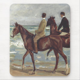 Max Liebermann: Twee ruiters op het strand Kunst Muismat