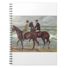 Max Liebermann: Twee ruiters op het strand Kunst Notitieboek