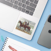 Max Liebermann: Twee ruiters op het strand Kunst Sticker (Laptop met iPhone)